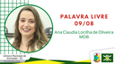 09/08/2021 - Palavra livre: Ana C. L. de Oliveira (Ana Leon)